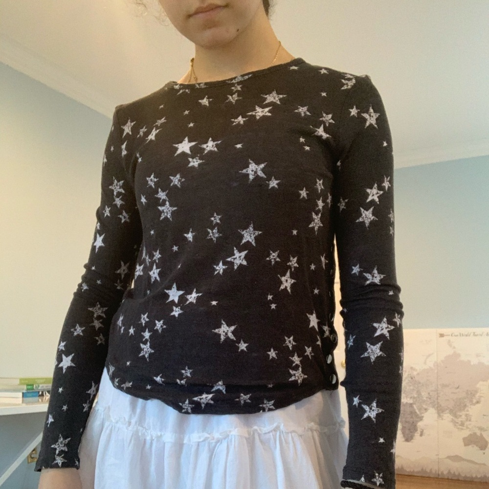 Long Sleeve Star Print Shirt